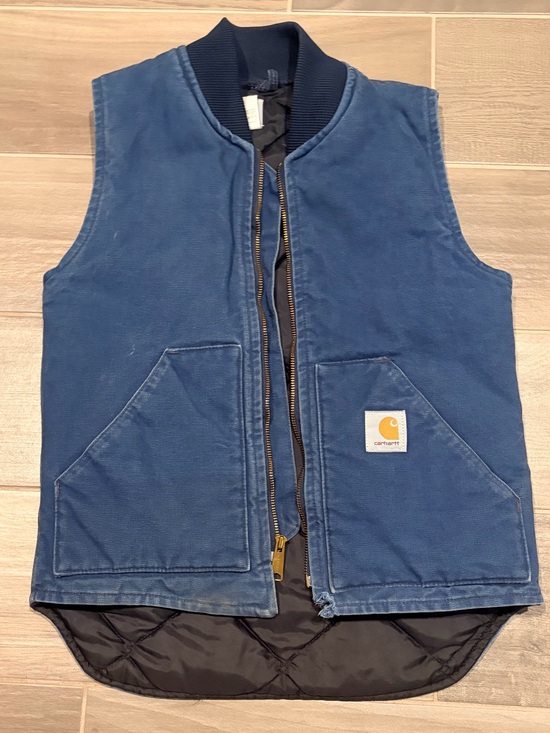 Carhartt Other - Carhartt Navy Blue Quilted Barn Vest